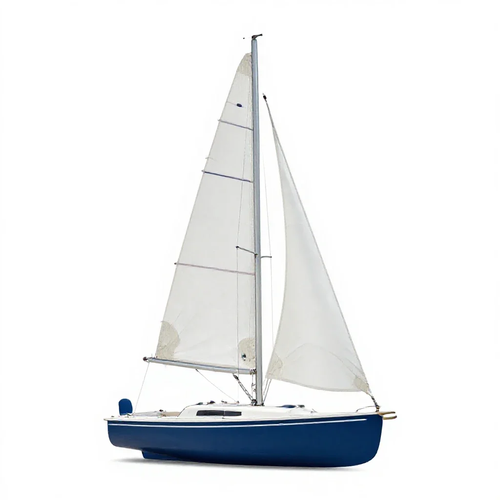 Sailboat isolated on a white background