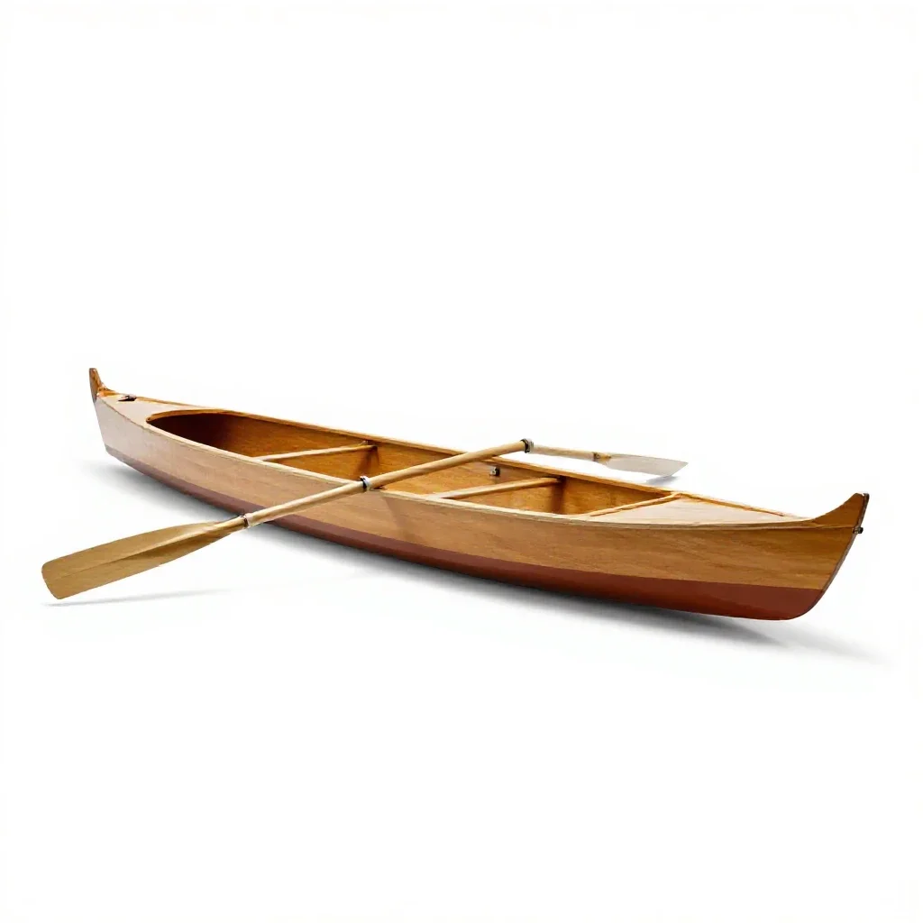 Sampan isolated on a white background