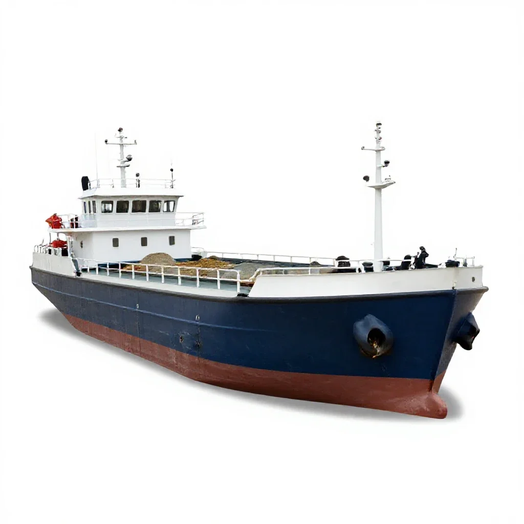Scow isolated on a white background