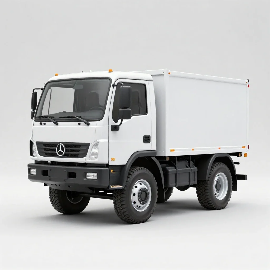 Self-propelled vehicle isolated on a white background