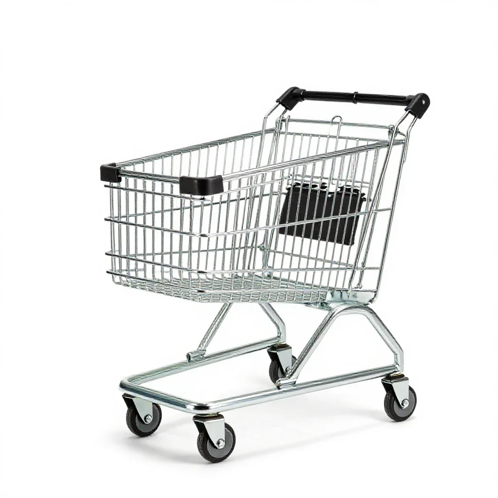 Shopping cart isolated on a white background