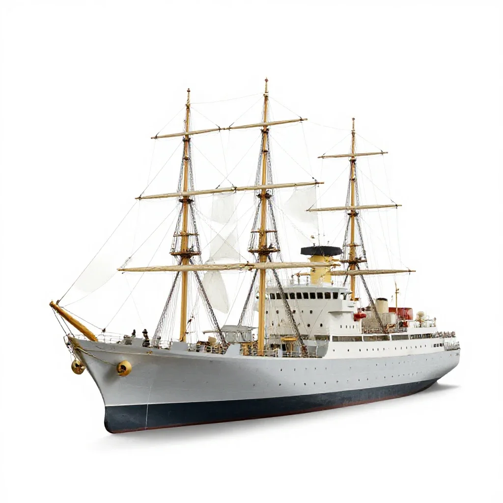 Sister ship isolated on a white background