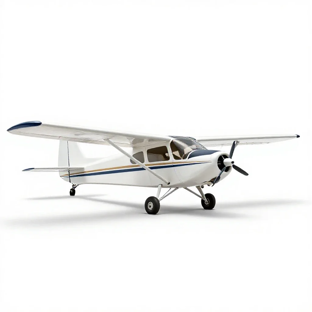 Ski-plane isolated on a white background