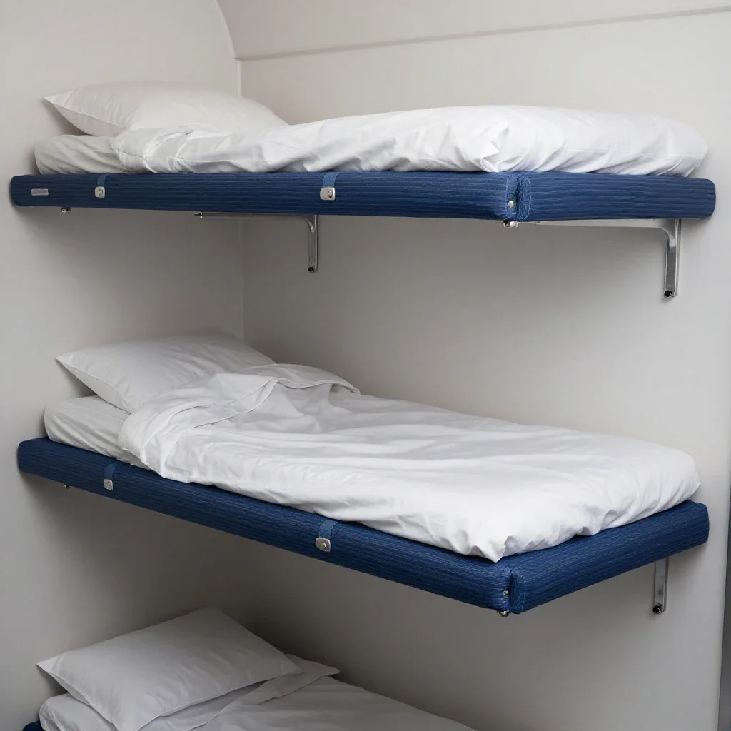 Sleeping car isolated on a white background
