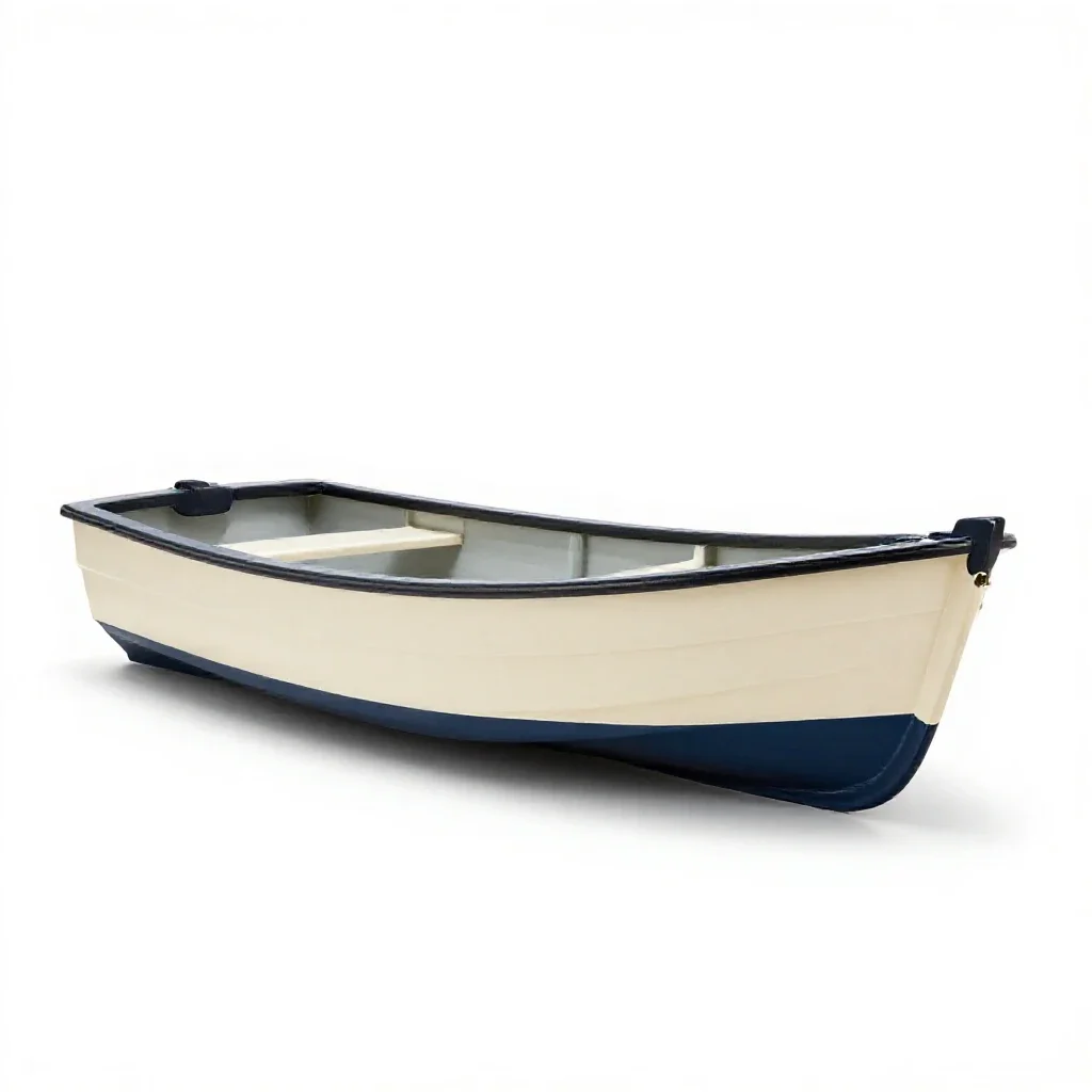 Small boat isolated on a white background