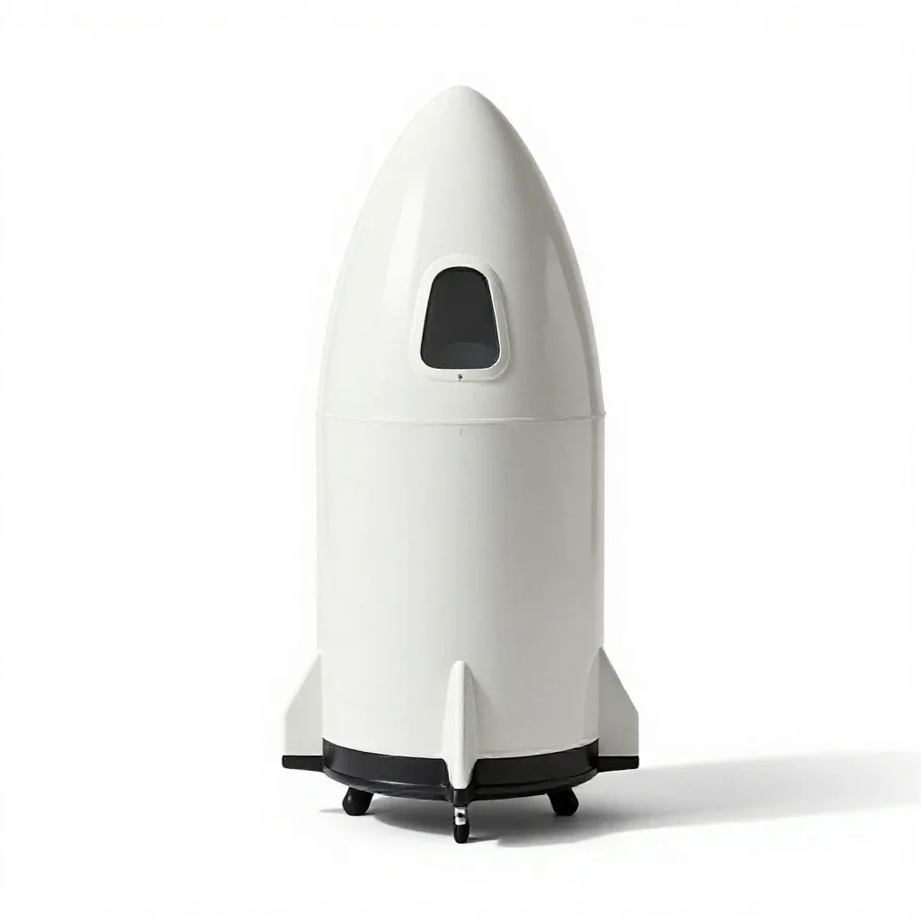 Spacecraft isolated on a white background