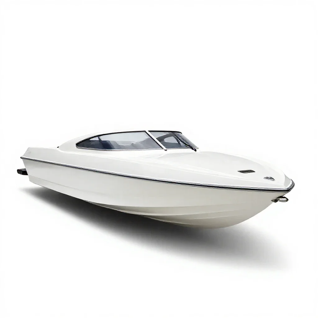 Speedboat isolated on a white background