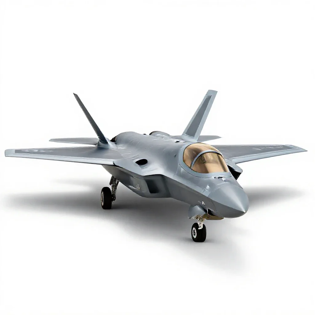 Stealth fighter isolated on a white background