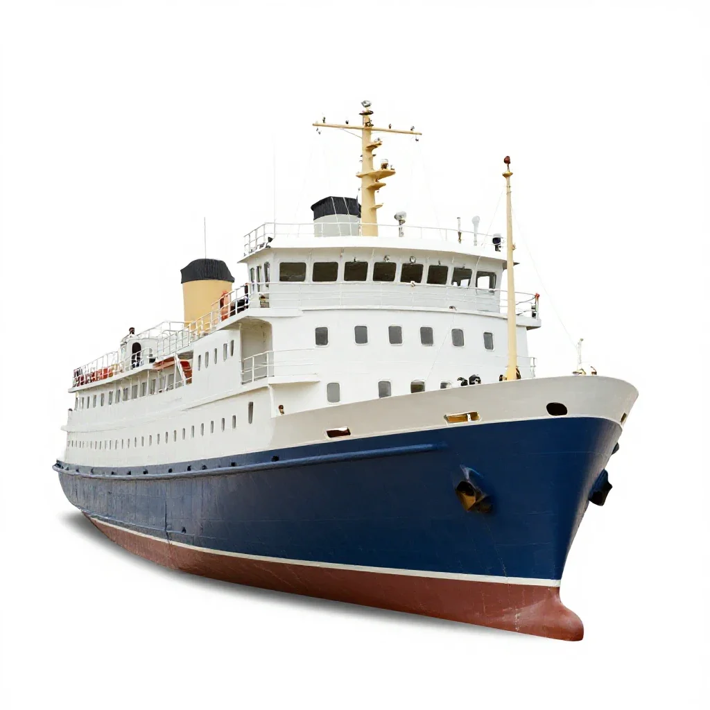 Steamer isolated on a white background