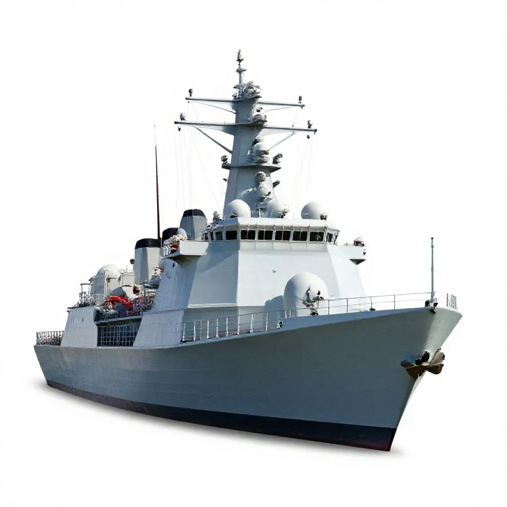 Surface ship isolated on a white background