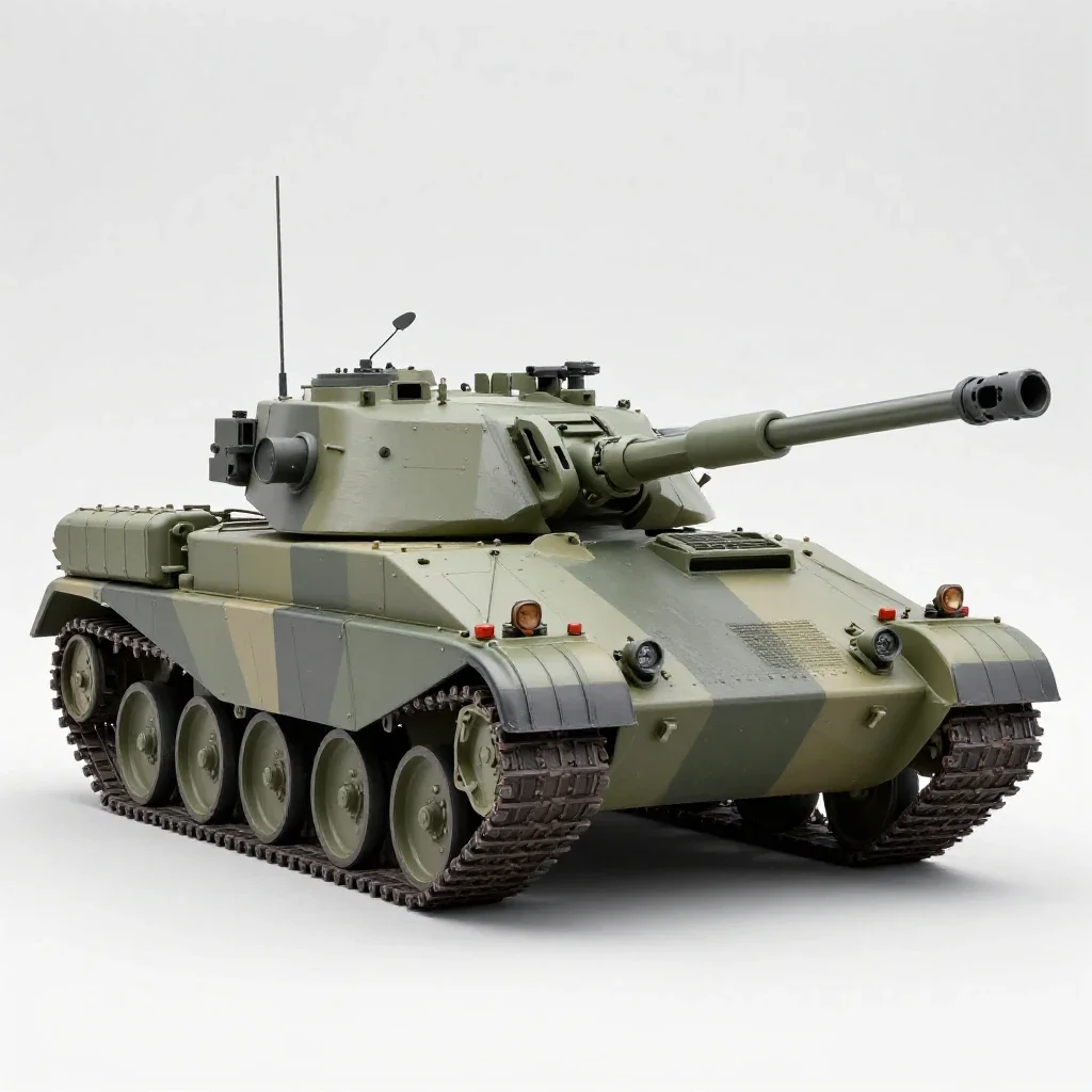 Tank destroyer isolated on a white background