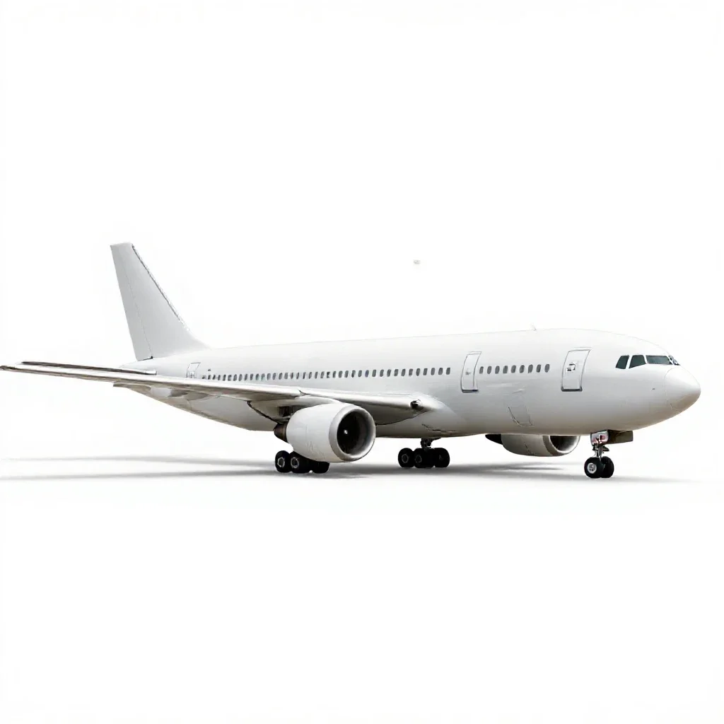 Tanker plane isolated on a white background