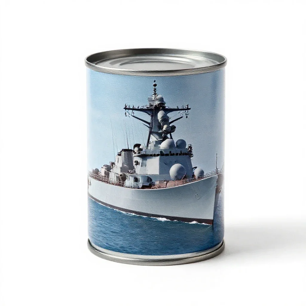 Tin can isolated on a white background