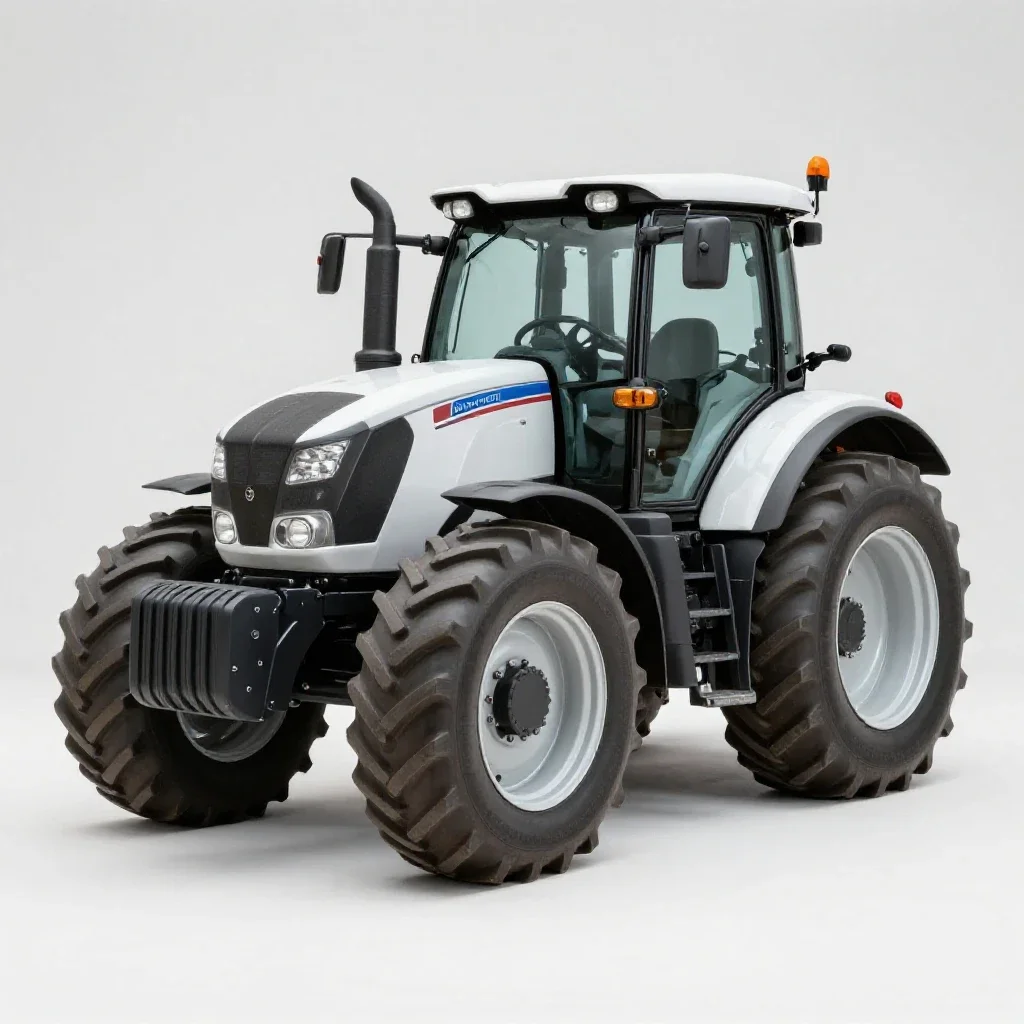 Tractor isolated on a white background