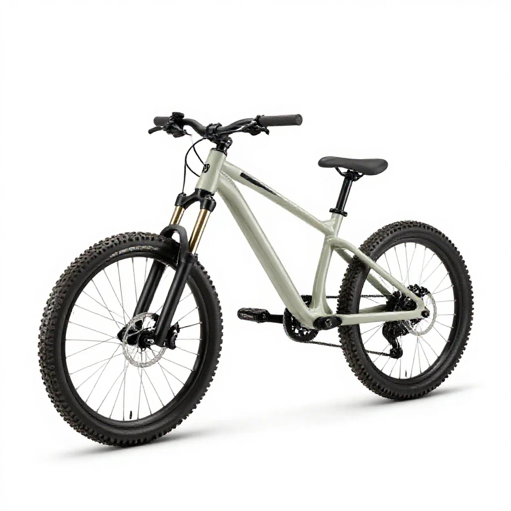 Trail bike isolated on a white background