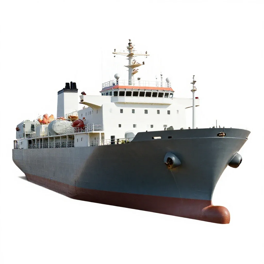 Transport ship isolated on a white background