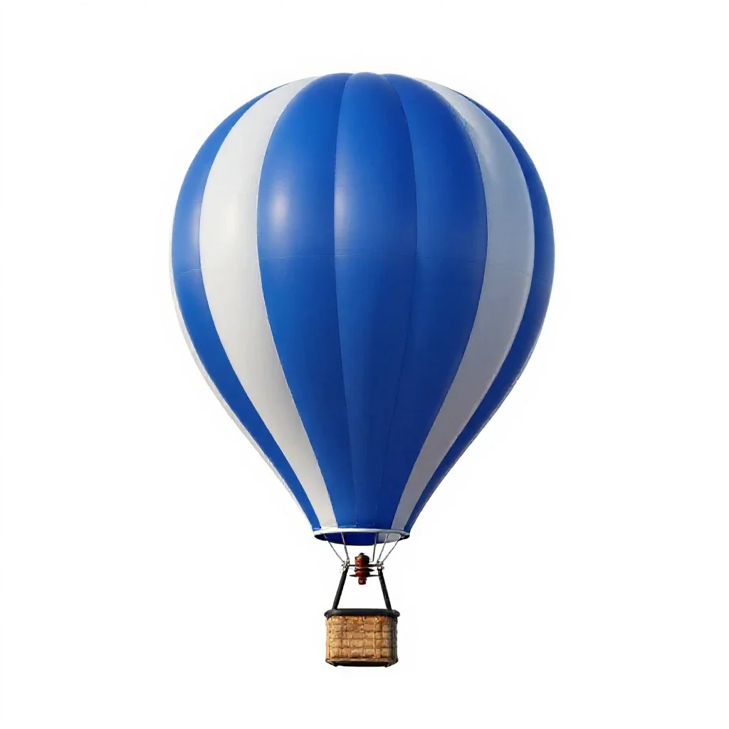 Trial balloon isolated on a white background