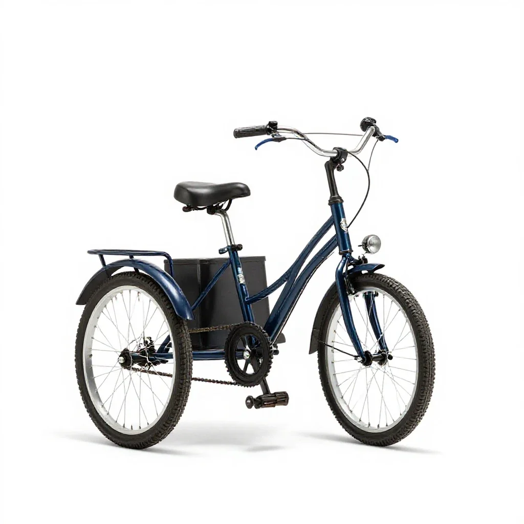 Tricycle isolated on a white background