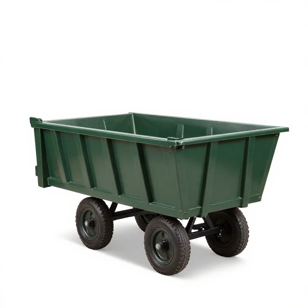 Tumbrel isolated on a white background