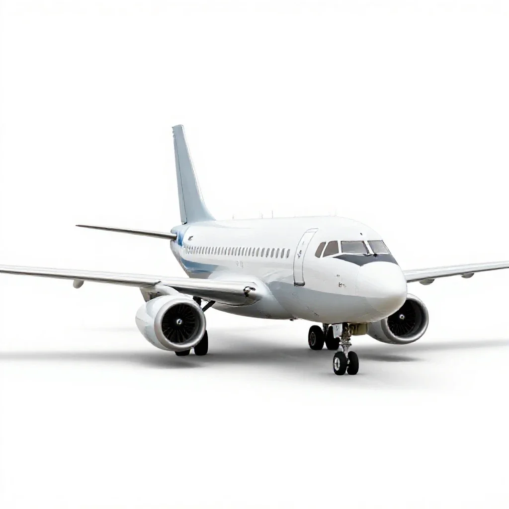 Twinjet isolated on a white background