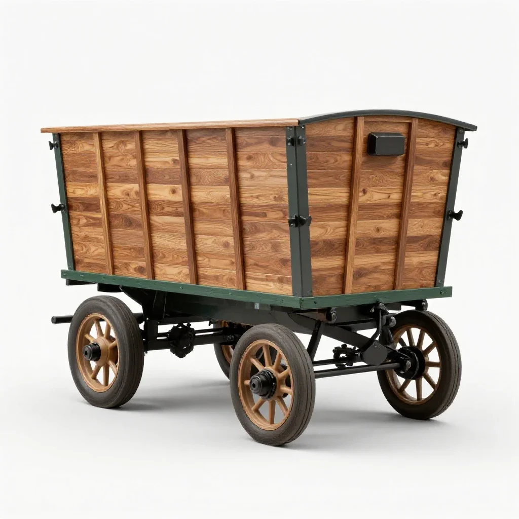 Wagon isolated on a white background