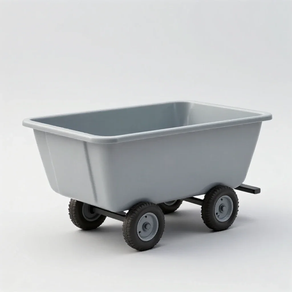 Water cart isolated on a white background
