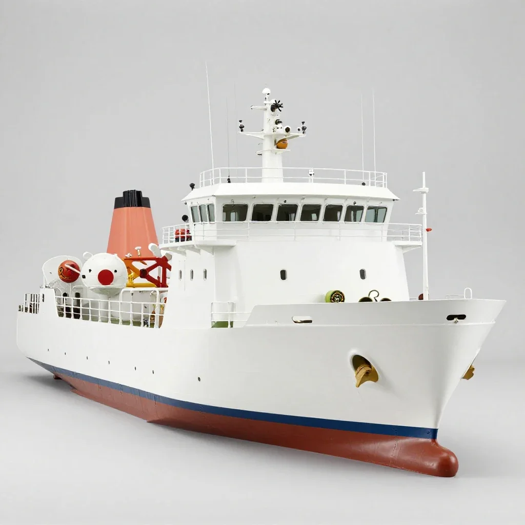 Weather ship isolated on a white background