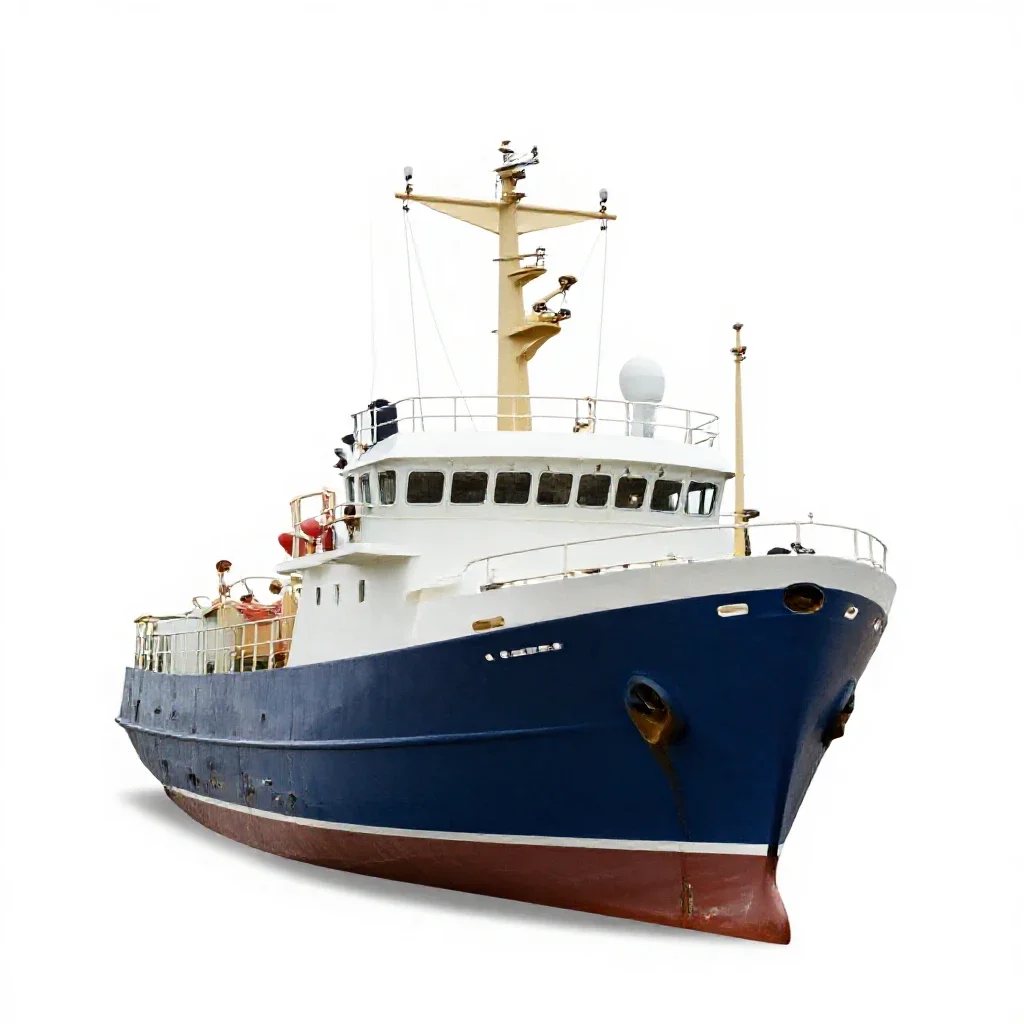Whaler isolated on a white background