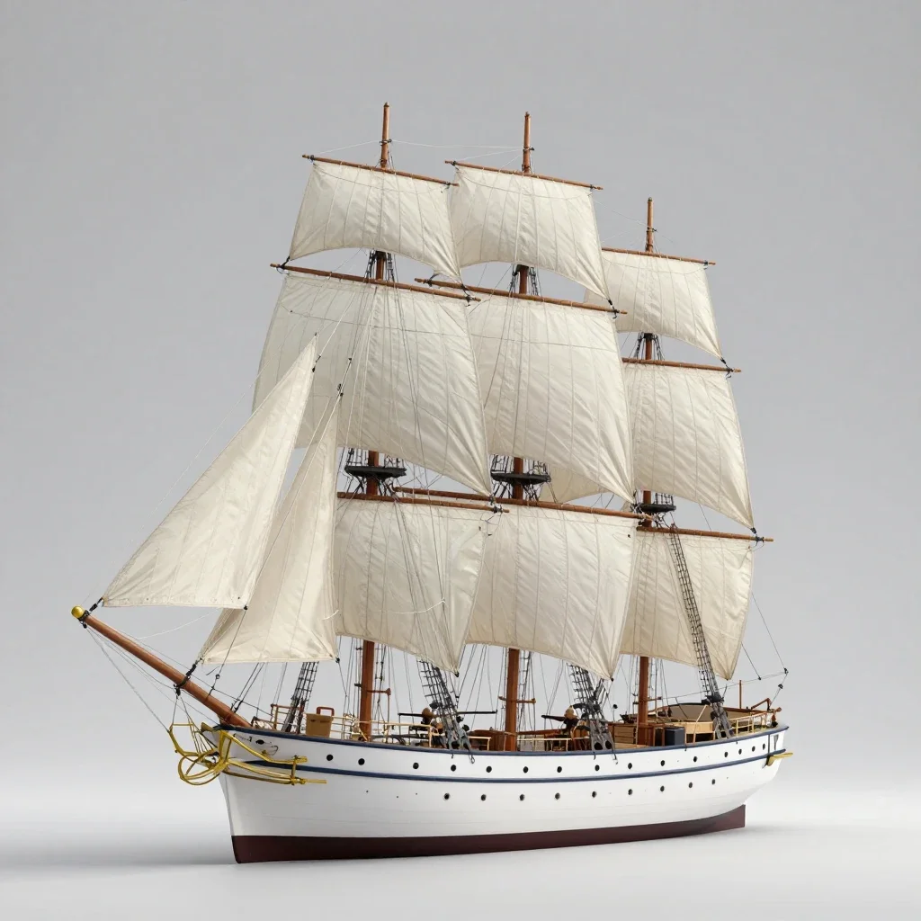 Windjammer isolated on a white background