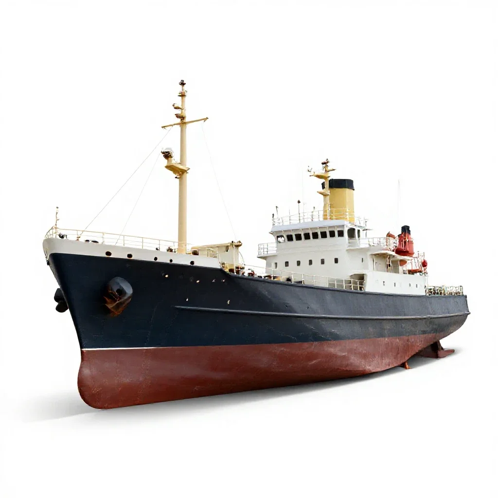 Wreck isolated on a white background