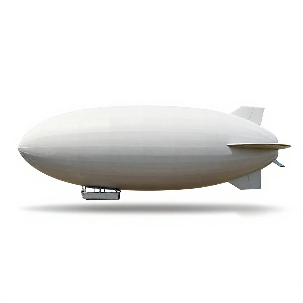 Zeppelin isolated on a white background