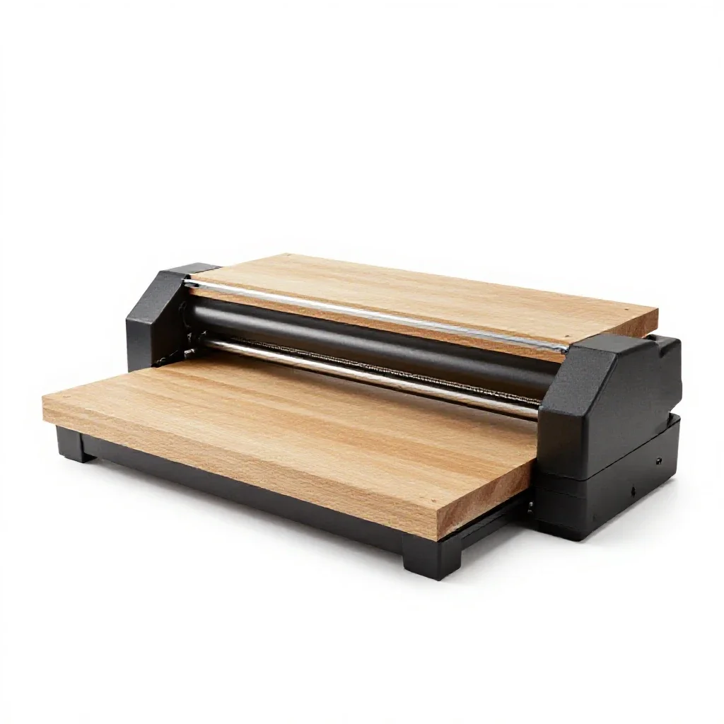 Printing press platen isolated on a white background