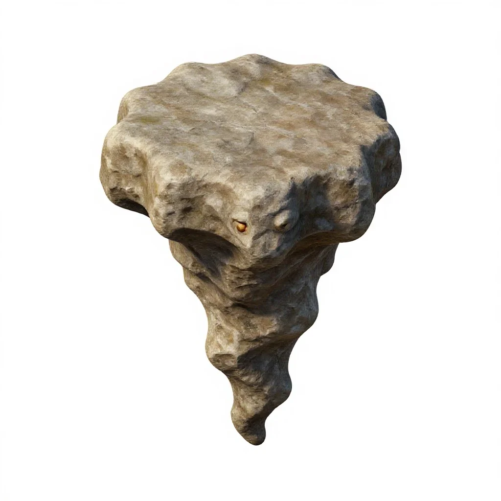 Gargoyle waterspout isolated on a white background