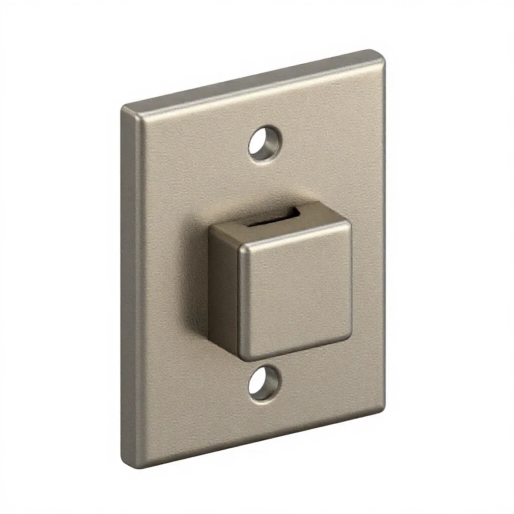 Mortise lock plate isolated on a white background