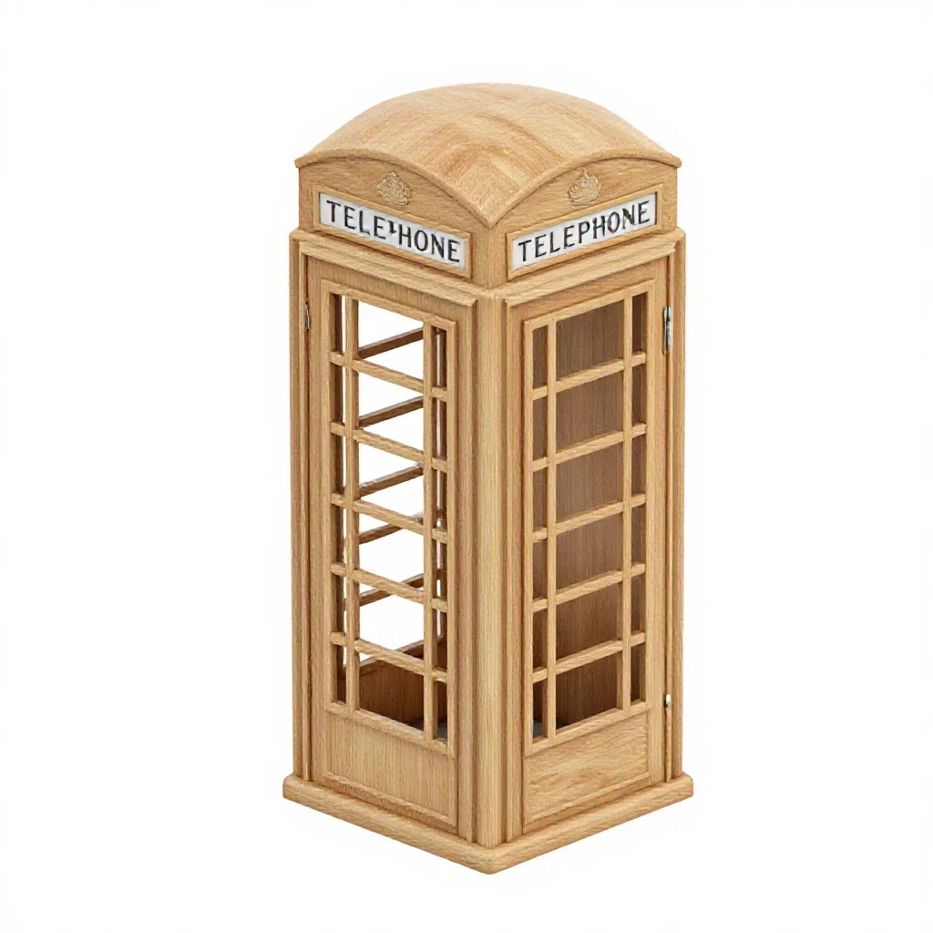 Phone box isolated on a white background