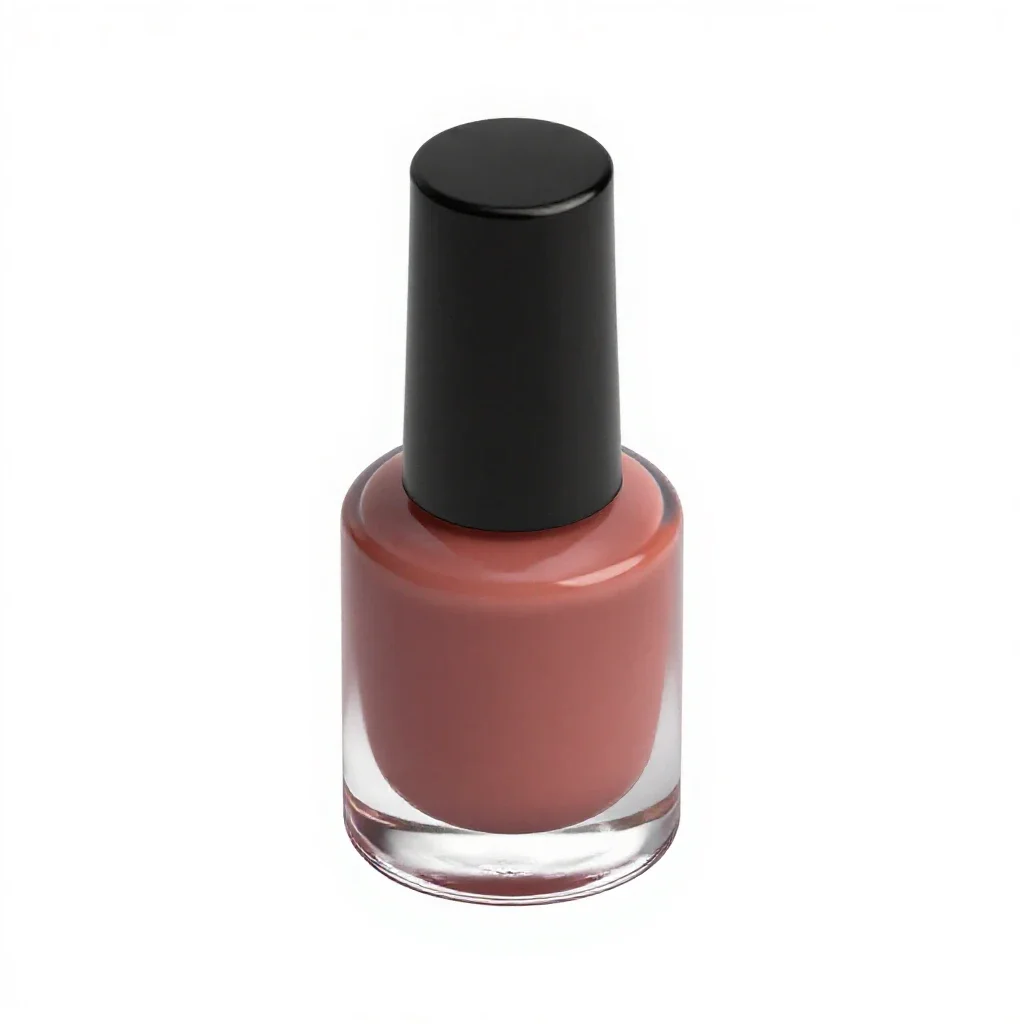Bottle of nail polish isolated on a white background