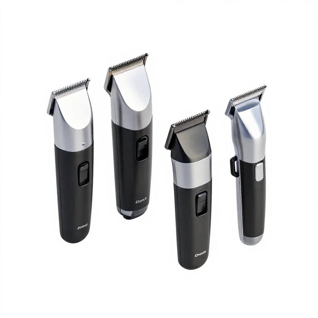 Set of hair clippers isolated on a white background
