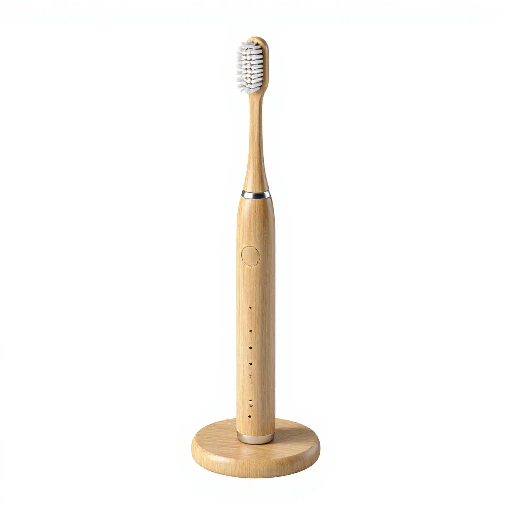 Electric toothbrush on a stand isolated on a white background