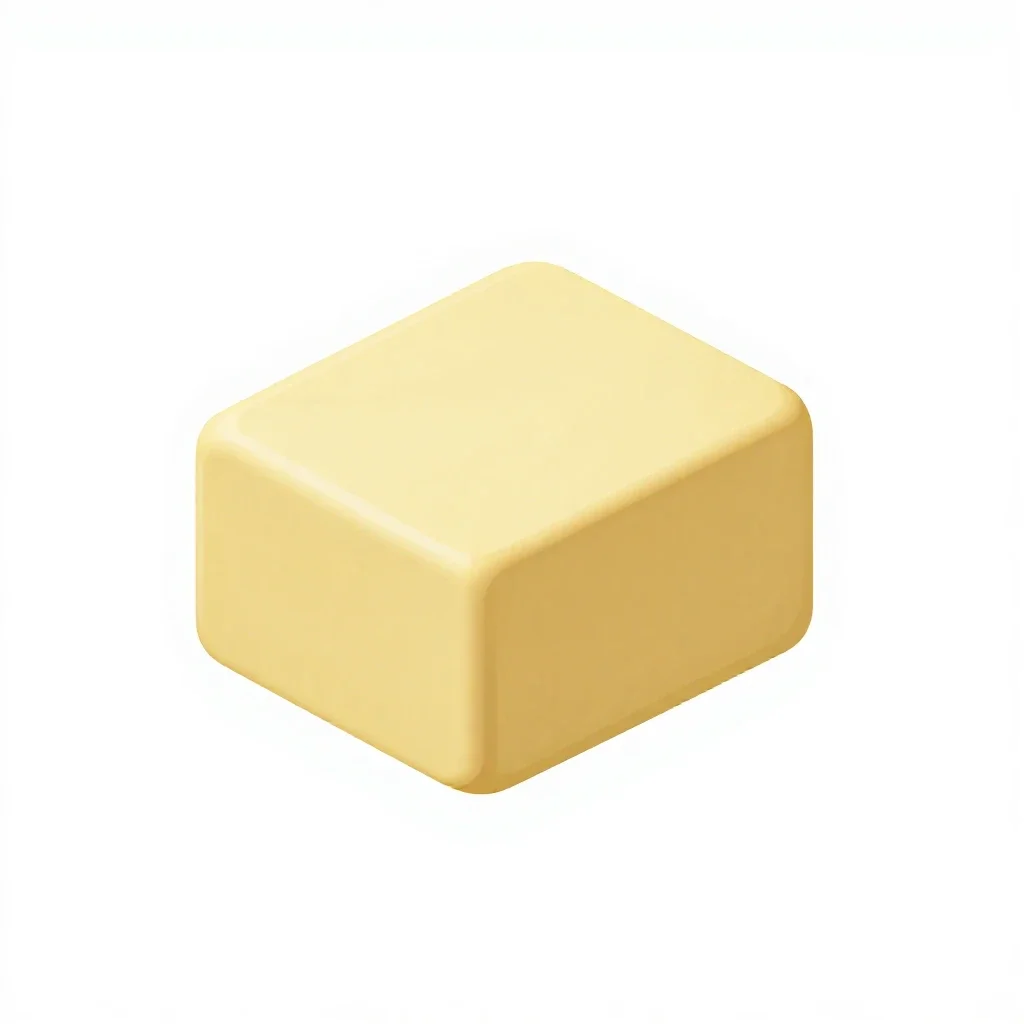 Butter lamp isolated on a white background