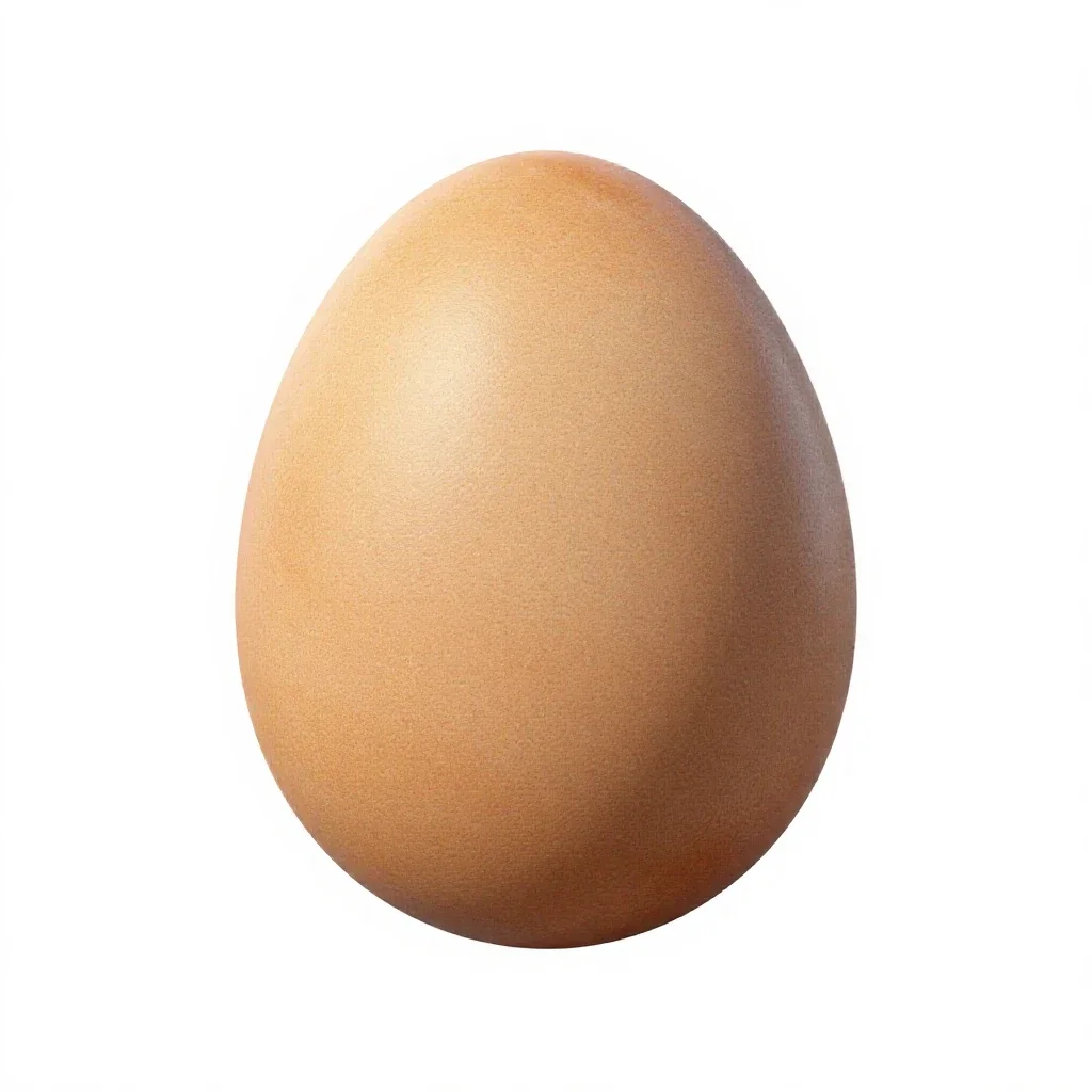 Easter egg painted isolated on a white background