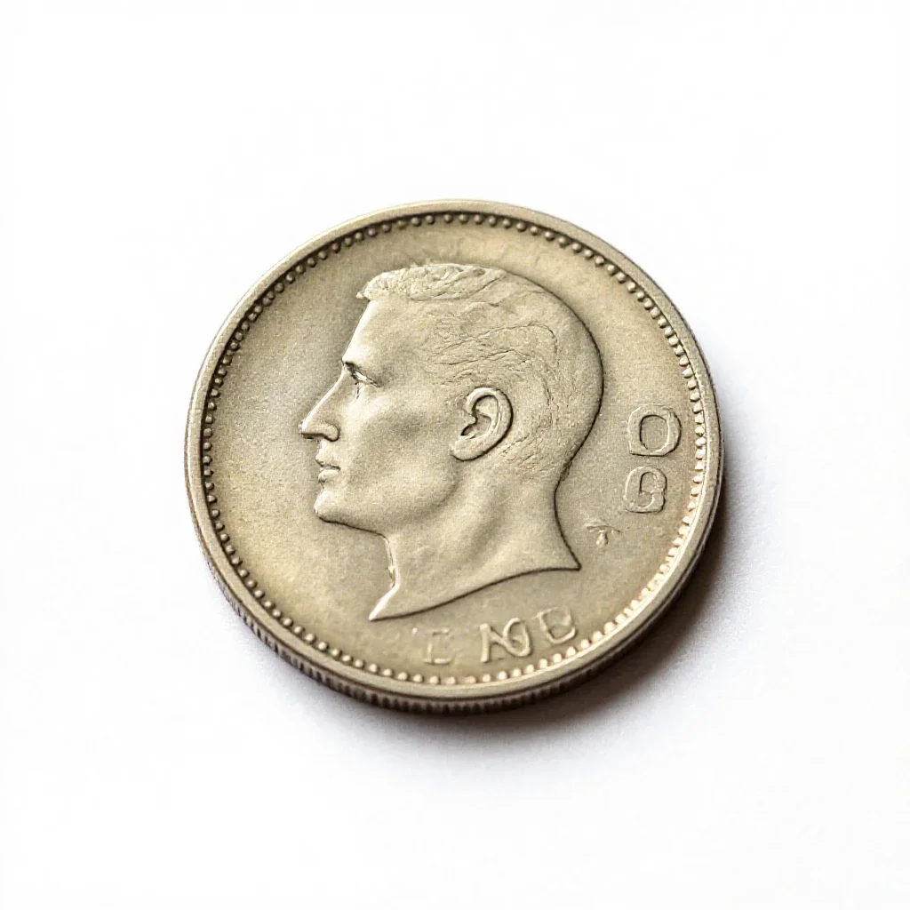 Coin hoard isolated on a white background