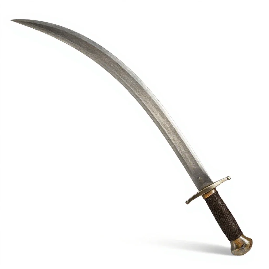 Curved scimitar isolated on a white background