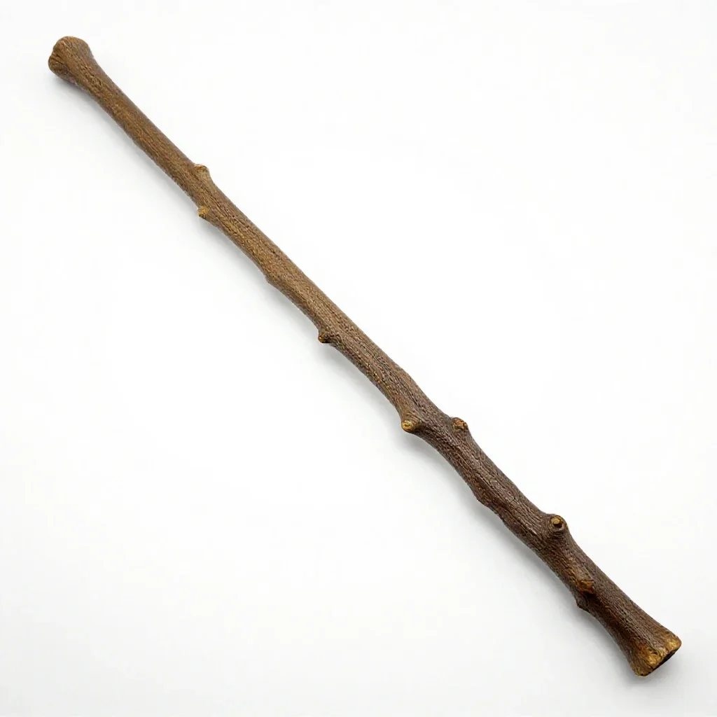 Gnarled wand isolated on a white background