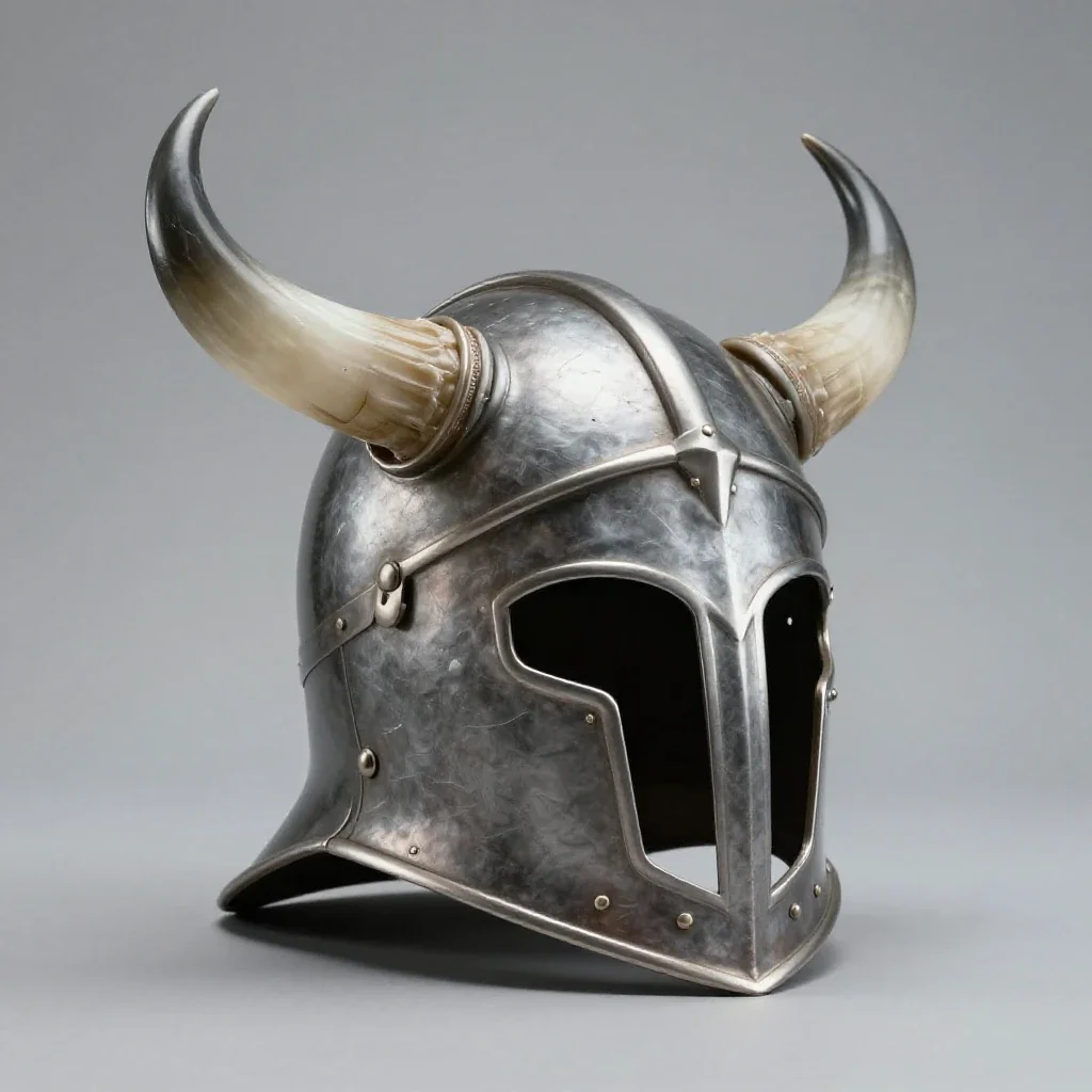 Horned helm isolated on a white background
