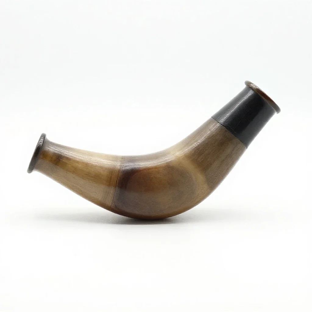 Hunting horn isolated on a white background