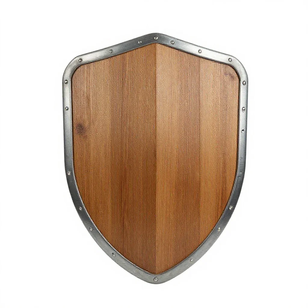 Kite shield isolated on a white background