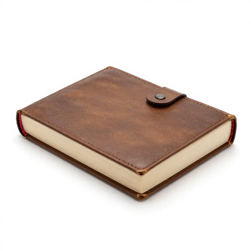 Spellbook with clasps isolated on a white background