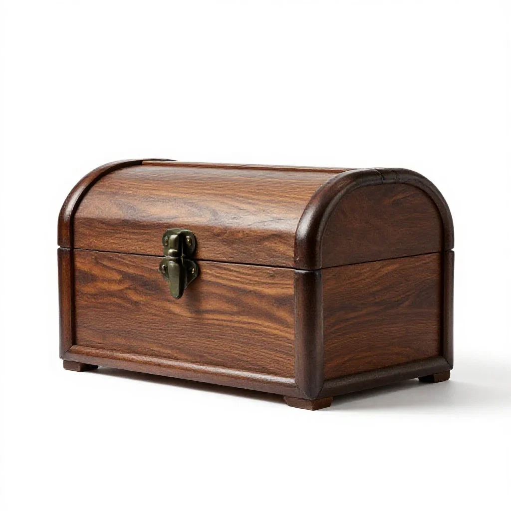 Treasure chest isolated on a white background