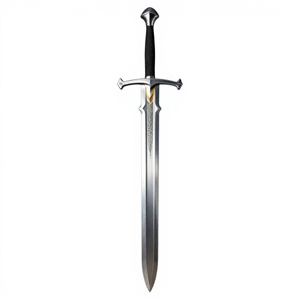 Two-handed greatsword isolated on a white background