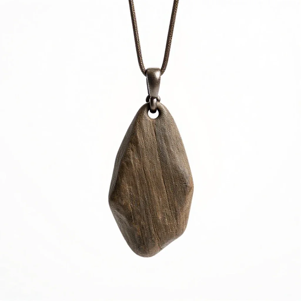 Amulet on a chain isolated on a white background